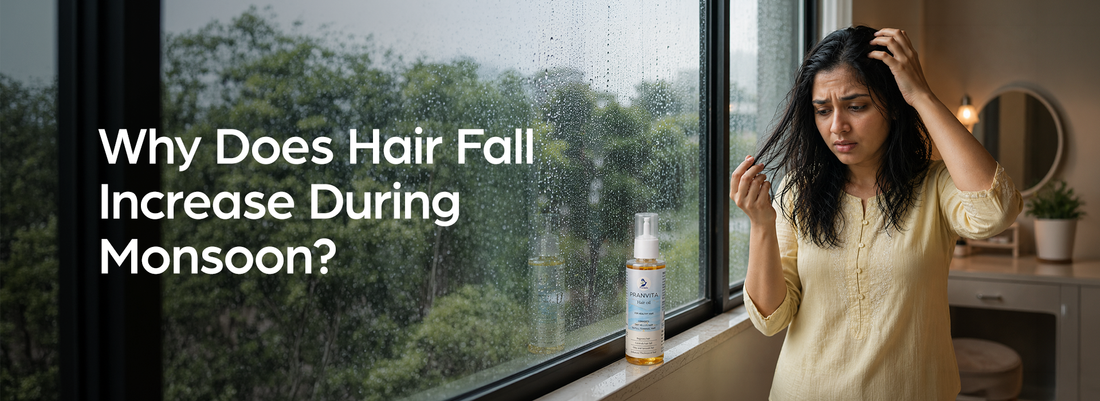 Why does hair fall increase during Monsoon by Pranada Biopharma