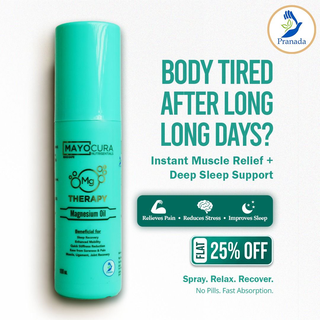 Mayocura Magnesium Oil Spray for Body Pain
