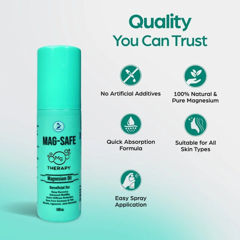MagSafe Magnesium Oil Spray for Body Pain